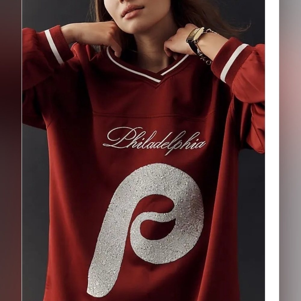 Anthropologie X The Wild Collective MLB Top - Picture 2 of 13